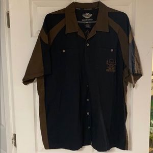 Harley Davidson button down shirt